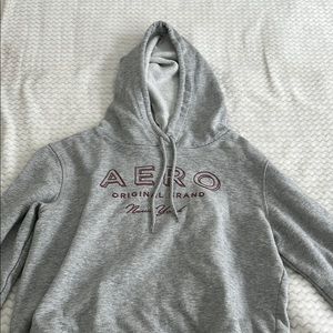Aeropostale Gray Hoodie with Maroon Text